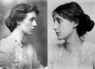 Vanessa Bell (solda) ve Virginia Woolf